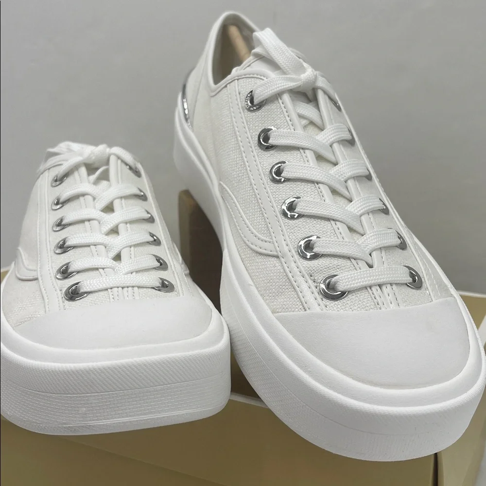 Michael KORS JUDE LACE UP
SMALL WEAVE CANVAS
43S5JUFS2D Sneakers - Picture 5 of 16